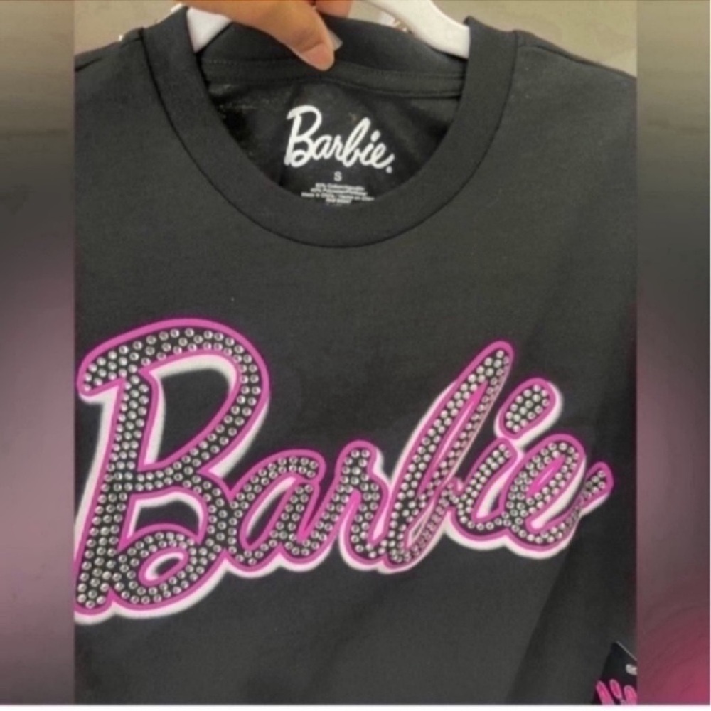 New Barbie Bling Rhinestone T-Shirt Women’s Size Small - Picture 6 of 6